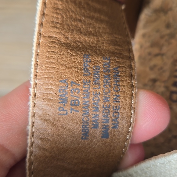 NWOT Lucky Brand Marla Cork Wedge Sandals - Picture 9 of 9